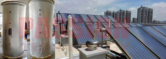 نظام تسخين المياه بالطاقة الشمسية ذو السعة الكبيرة لمجمع سخان المياه بالطاقة الشمسية المضغوط بمنتجع الفندق
