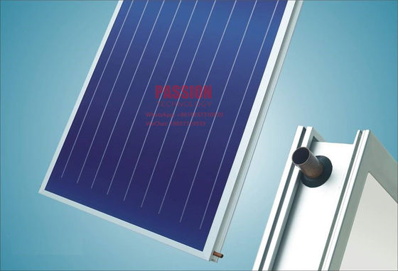 مجمع الطاقة الشمسية ذو اللوحة المسطحة بالطلاء الأزرق 2 م² المجمع الحراري للوحة المسطحة بالكروم الأسود