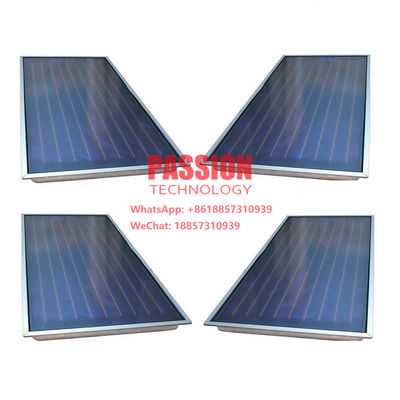 الأحمر النحاس لوحة مسطحة جامع للطاقة الشمسية 250L ضغط ضغط سخان المياه بالطاقة الشمسية