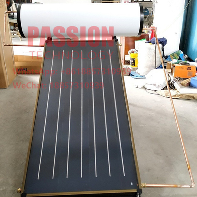 200L الضغط المسطح لوحة سخان المياه بالطاقة الشمسية 2m2 لوحة مسطحة الشمسية جامع