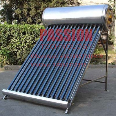 200L 304 الفولاذ المقاوم للصدأ سخان مياه بالطاقة الشمسية بدون ضغط فراغ أنبوب جامع