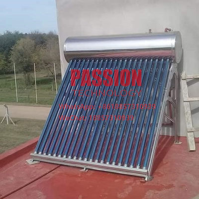 300L 304 الفولاذ المقاوم للصدأ Presssure سخان المياه بالطاقة الشمسية 200L أنابيب الحرارة جامع الطاقة الشمسية