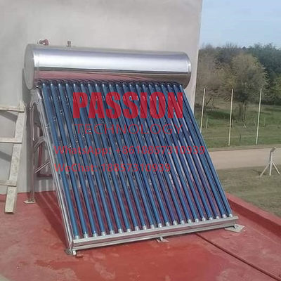 300L 304 الفولاذ المقاوم للصدأ Presssure سخان المياه بالطاقة الشمسية 200L أنابيب الحرارة جامع الطاقة الشمسية